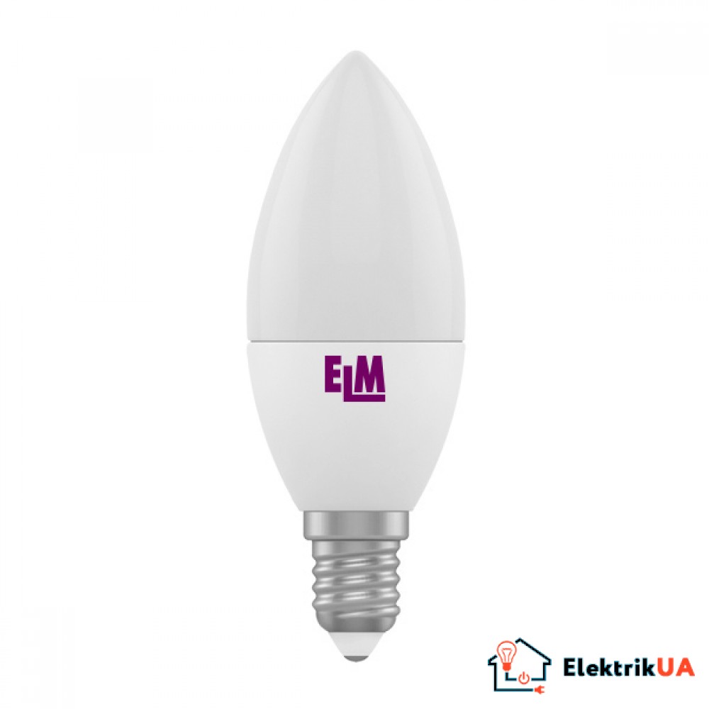 Світлодіодна лампа ELM Led свічка 6W PA10 E14 3000 (18-0091)